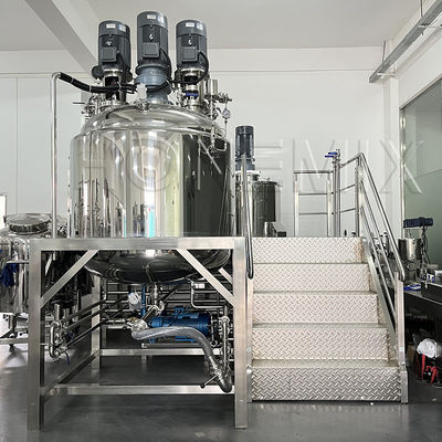 Mieszalnik emulgujący pod próżnią 1000L Maszyna do produkcji pasty do zębów 5,5KW