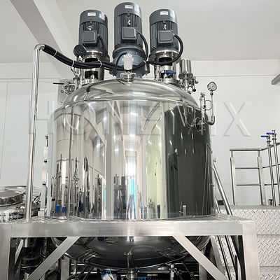 Mieszalnik emulgujący pod próżnią 1000L Maszyna do produkcji pasty do zębów 5,5KW