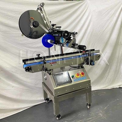 Mała półautomatyczna maszyna do etykietowania 220V / 50Hz Maszyna do etykietowania płaskiej powierzchni