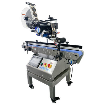 Mała półautomatyczna maszyna do etykietowania 220V / 50Hz Maszyna do etykietowania płaskiej powierzchni